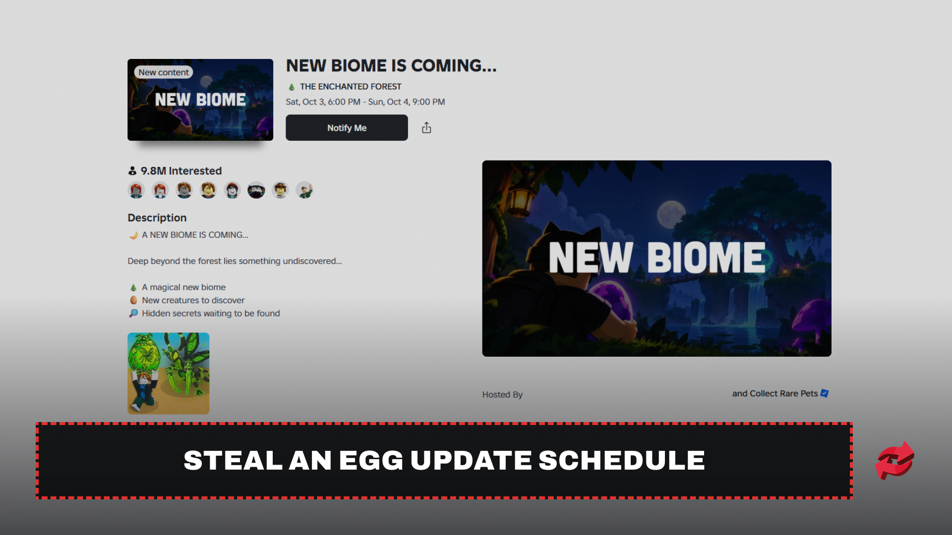 Steal An Egg update artwork — general game context Steal An Egg update announcement artwork used as general game context for the Halloween event guide