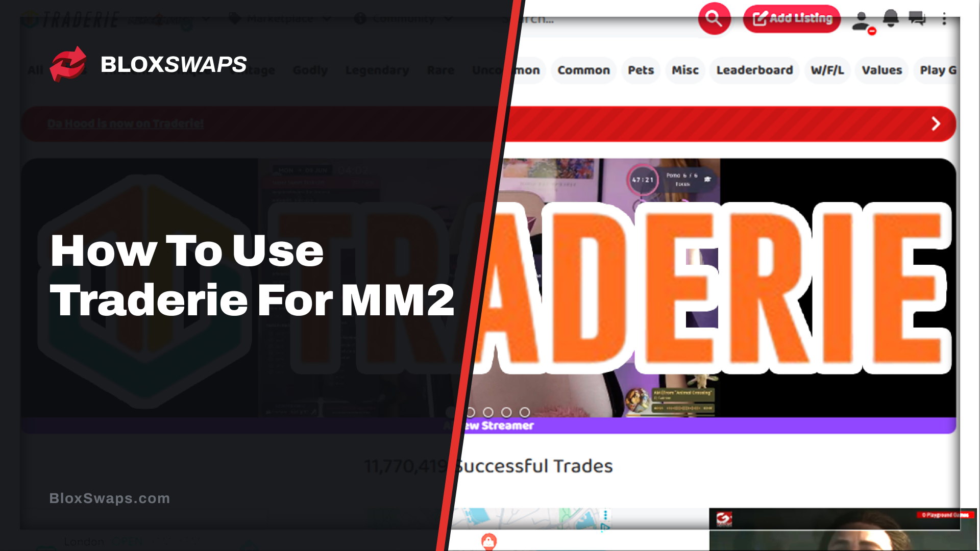 Showcasing Traderie for Murder Mystery 2!