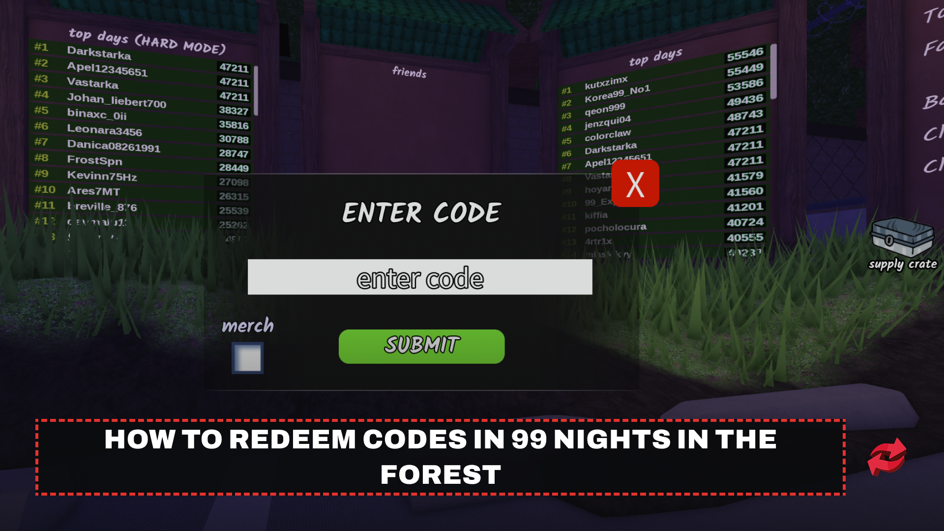99 Nights in the Forest Codes (October 2026)