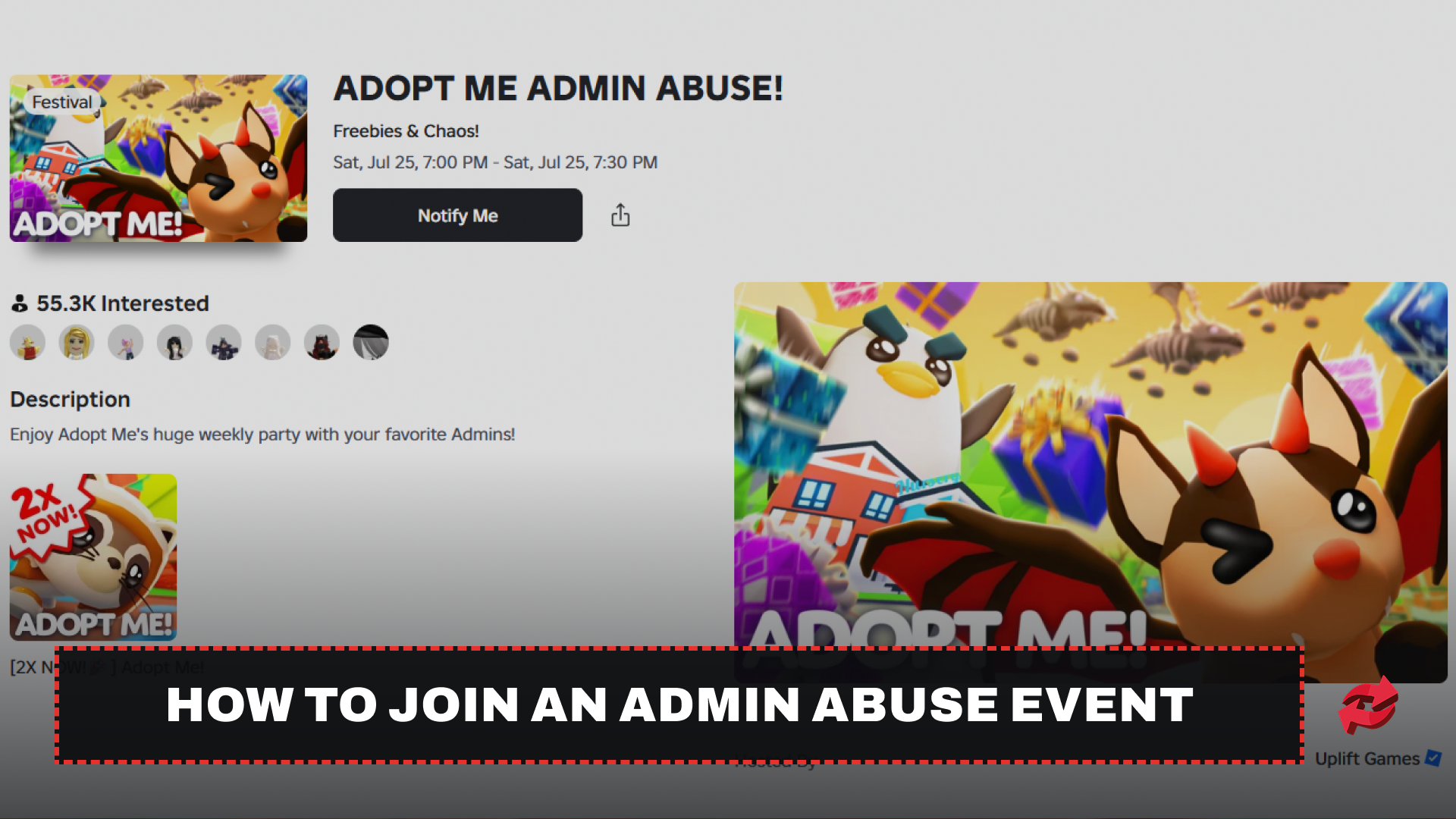 How to Join an Admin Abuse Event