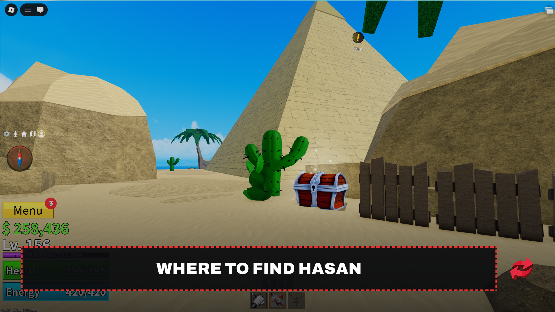 Hasan's hiding spot