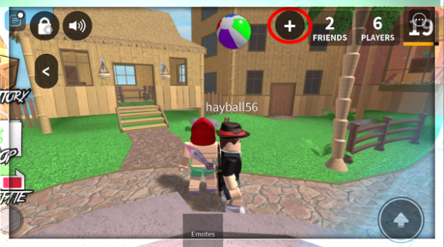 Highlighting the button that you need to click on Mobile in order to accept trades in MM2