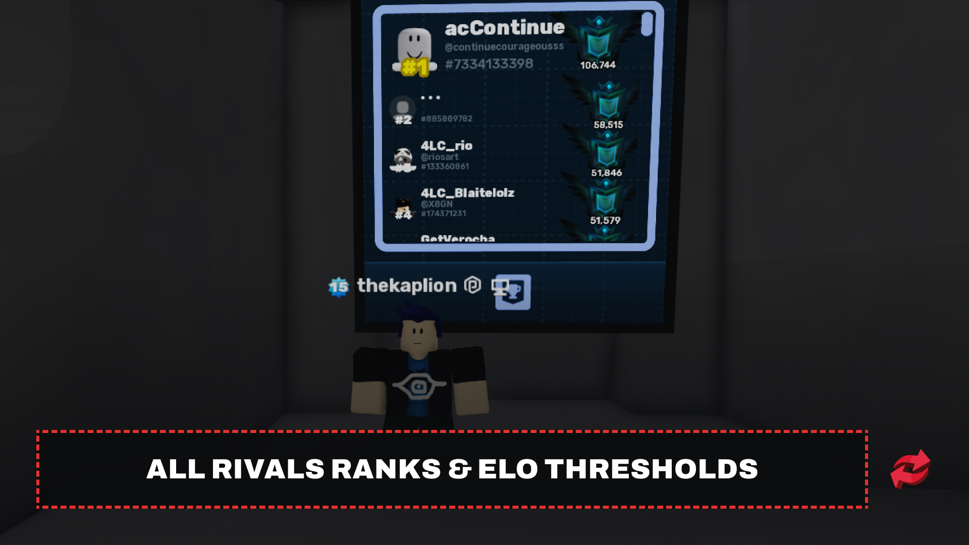 Roblox Rivals Ranked Leaderboard