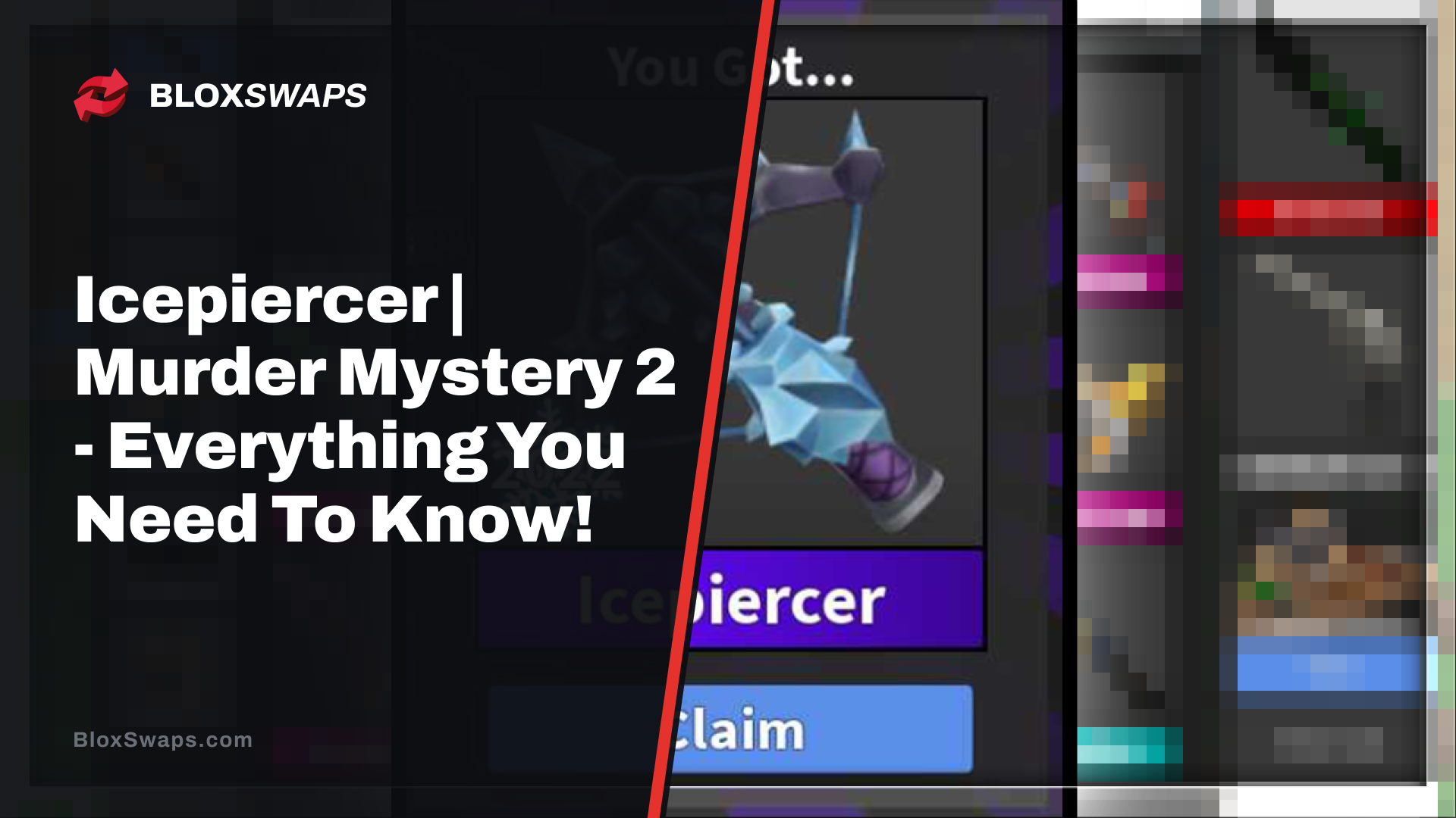 Getting an icepiercer in Murder Mystery 2!